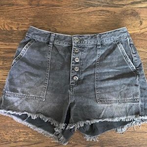 We The Free Button Up Denim Shorts
